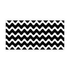 Wave-black White Yoga Headband by kyorashop23