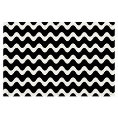 Wave-black White Banner And Sign 6  X 4 