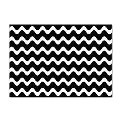 Wave-black White Sticker A4 (10 Pack) by kyorashop23