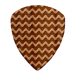 Wave-black White Wood Guitar Pick (set Of 10)