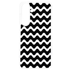 Wave-black White Samsung Galaxy S24 6 2 Inch Tpu Uv Case by kyorashop23