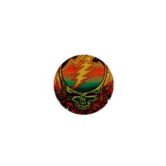 Grateful Steal Your Face Deadhead Hippie Logo Symbol 1  Mini Buttons by Loisa77