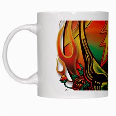 Grateful Steal Your Face Deadhead Hippie Logo Symbol White Mug by Loisa77