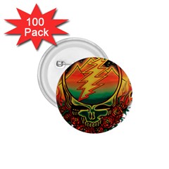 Grateful Steal Your Face Deadhead Hippie Logo Symbol 1 75  Buttons (100 Pack)  by Loisa77