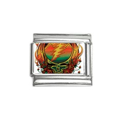 Grateful Steal Your Face Deadhead Hippie Logo Symbol Italian Charm (9mm) by Loisa77