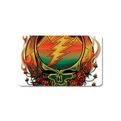 Grateful Steal Your Face Deadhead Hippie Logo Symbol Magnet (name Card) by Loisa77