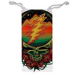 Grateful Steal Your Face Deadhead Hippie Logo Symbol Jewelry Bag by Loisa77