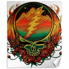 Grateful Steal Your Face Deadhead Hippie Logo Symbol Canvas 16  X 20  by Loisa77