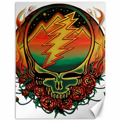 Grateful Steal Your Face Deadhead Hippie Logo Symbol Canvas 18  X 24  by Loisa77