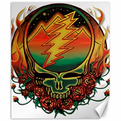 Grateful Steal Your Face Deadhead Hippie Logo Symbol Canvas 20  X 24  by Loisa77