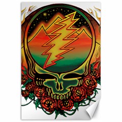 Grateful Steal Your Face Deadhead Hippie Logo Symbol Canvas 20  X 30  by Loisa77