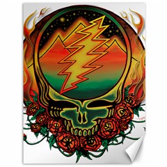 Grateful Steal Your Face Deadhead Hippie Logo Symbol Canvas 36  X 48  by Loisa77