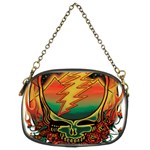 Grateful Steal Your Face Deadhead Hippie Logo Symbol Chain Purse (Two Sides) Front