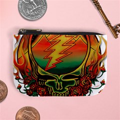 Grateful Steal Your Face Deadhead Hippie Logo Symbol Mini Coin Purse by Loisa77