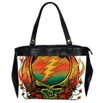 Grateful Steal Your Face Deadhead Hippie Logo Symbol Oversize Office Handbag (2 Sides) Front