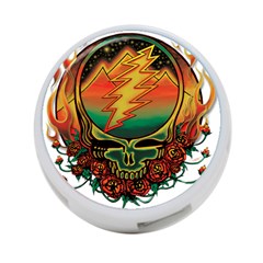 Grateful Steal Your Face Deadhead Hippie Logo Symbol 4-port Usb Hub (two Sides) by Loisa77