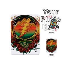 Grateful Steal Your Face Deadhead Hippie Logo Symbol Playing Cards 54 Designs (mini)