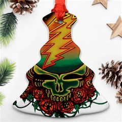 Grateful Steal Your Face Deadhead Hippie Logo Symbol Christmas Tree Ornament (two Sides)