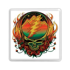 Grateful Steal Your Face Deadhead Hippie Logo Symbol Memory Card Reader (square) by Loisa77