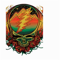 Grateful Steal Your Face Deadhead Hippie Logo Symbol Large Garden Flag (two Sides) by Loisa77