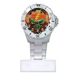 Grateful Steal Your Face Deadhead Hippie Logo Symbol Plastic Nurses Watch by Loisa77