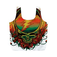 Grateful Steal Your Face Deadhead Hippie Logo Symbol Full Print Recycle Bag (m) by Loisa77