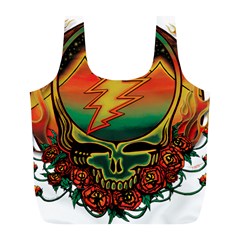 Grateful Steal Your Face Deadhead Hippie Logo Symbol Full Print Recycle Bag (l) by Loisa77