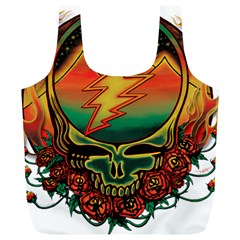 Grateful Steal Your Face Deadhead Hippie Logo Symbol Full Print Recycle Bag (xl) by Loisa77