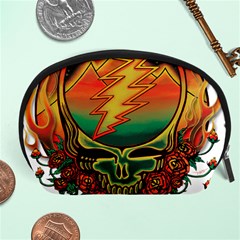 Grateful Steal Your Face Deadhead Hippie Logo Symbol Accessory Pouch (large) by Loisa77