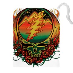 Grateful Steal Your Face Deadhead Hippie Logo Symbol Drawstring Pouch (4xl) by Loisa77