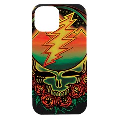 Grateful Steal Your Face Deadhead Hippie Logo Symbol Iphone 15 Plus Black Uv Print Pc Hardshell Case by Loisa77