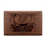 Grateful Steal Your Face Deadhead Hippie Logo Symbol Wood Oval USB Flash Drive Box