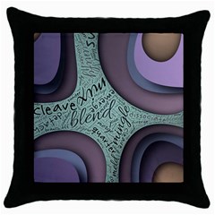 Converge Diverge Mingle Mix Divide Throw Pillow Case (black) by Paksenen