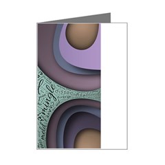 Converge Diverge Mingle Mix Divide Mini Greeting Card by Paksenen