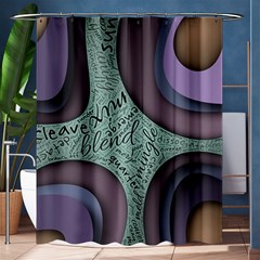 Converge Diverge Mingle Mix Divide Shower Curtain 60  X 72  (medium)  by Paksenen