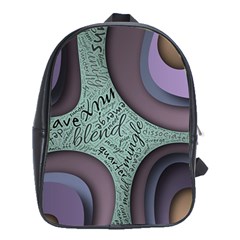 Converge Diverge Mingle Mix Divide School Bag (xl) by Paksenen