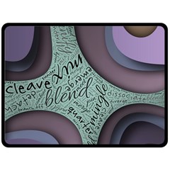 Converge Diverge Mingle Mix Divide Two Sides Fleece Blanket (large) by Paksenen