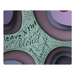 Converge Diverge Mingle Mix Divide Two Sides Premium Plush Fleece Blanket (large) by Paksenen