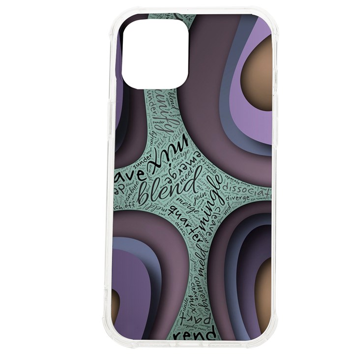 Converge Diverge Mingle Mix Divide iPhone 12 Pro max TPU UV Print Case