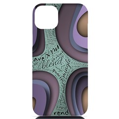 Converge Diverge Mingle Mix Divide Iphone 14 Plus Black Uv Print Case by Paksenen