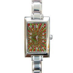 Emoji Hearts Valentine Universe Rectangle Italian Charm Watch by Paksenen