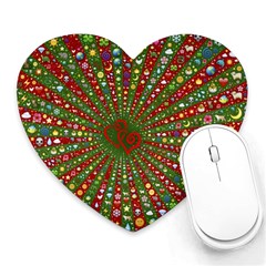 Emoji Hearts Valentine Universe Heart Mousepad by Paksenen