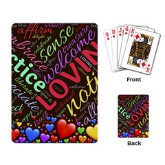 Loving Practice Agape Heart Playing Cards Single Design (rectangle) by Paksenen