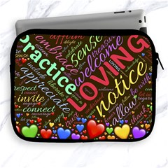 Loving Practice Agape Heart Apple Ipad 2/3/4 Zipper Cases by Paksenen