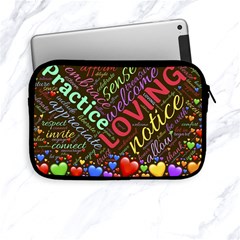 Loving Practice Agape Heart Apple Ipad Mini Zipper Cases by Paksenen