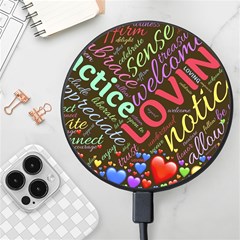 Loving Practice Agape Heart Wireless Fast Charger(black) by Paksenen