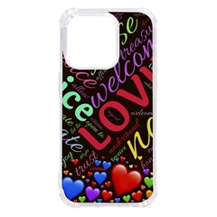 Loving Practice Agape Heart Iphone 14 Pro Tpu Uv Print Case by Paksenen