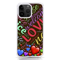 Loving Practice Agape Heart Iphone 14 Pro Max Tpu Uv Print Case by Paksenen