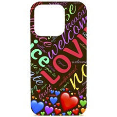 Loving Practice Agape Heart Iphone 15 Pro Black Uv Print Pc Hardshell Case by Paksenen