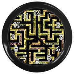 Mindset Stimulus Response Emotion Wall Clock (black) by Paksenen